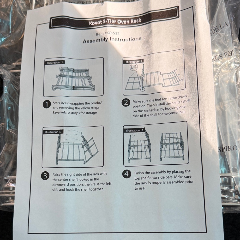Kvot 3-Tier Oven Rack